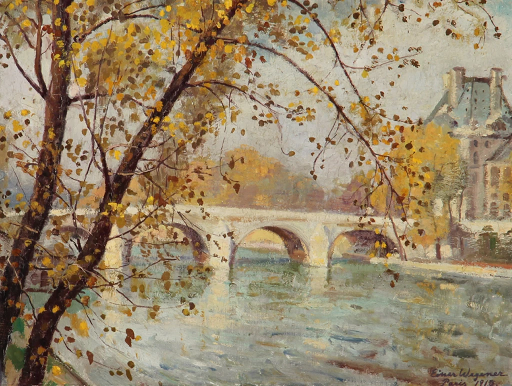 Lili Elbe - Paesaggio del canale da Parigi, 1917